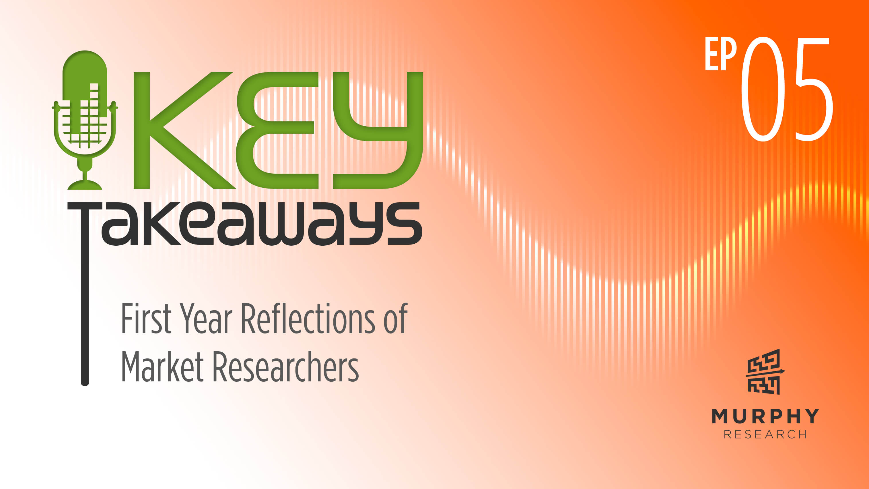 First Year Reflections of Market Researchers